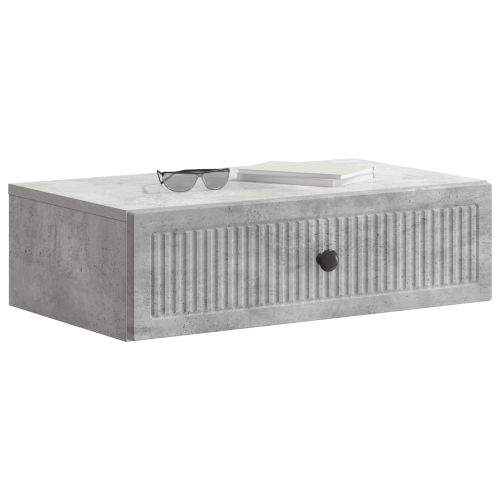 Стенен страничен масичка Бетонно сиво 59 x 34,5 x 17 см