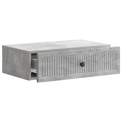 Стенен страничен масичка Бетонно сиво 59 x 34,5 x 17 см