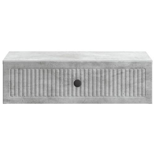 Стенен страничен масичка Бетонно сиво 59 x 34,5 x 17 см