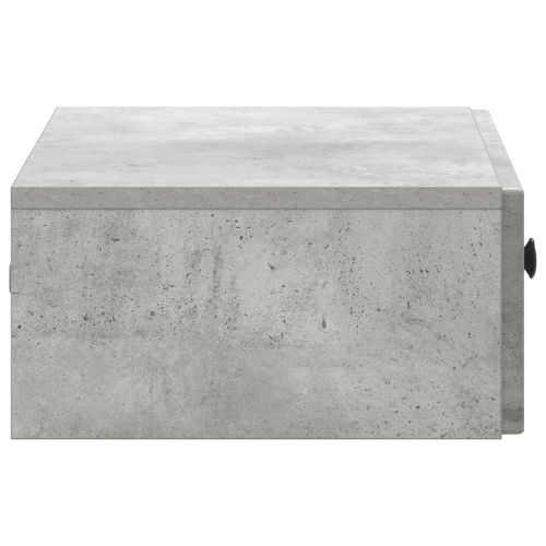 Стенен страничен масичка Бетонно сиво 59 x 34,5 x 17 см