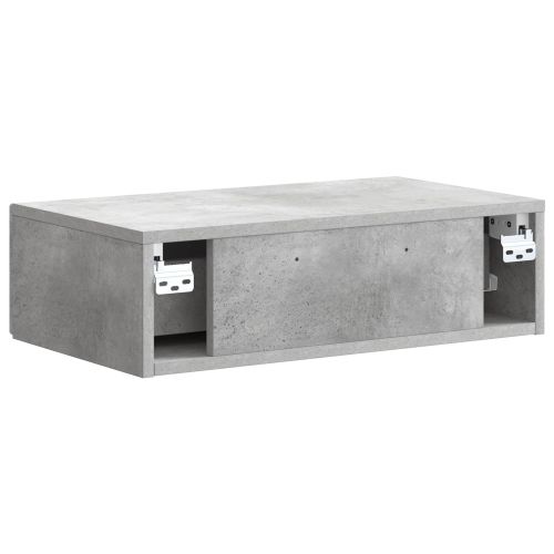 Стенен страничен масичка Бетонно сиво 59 x 34,5 x 17 см