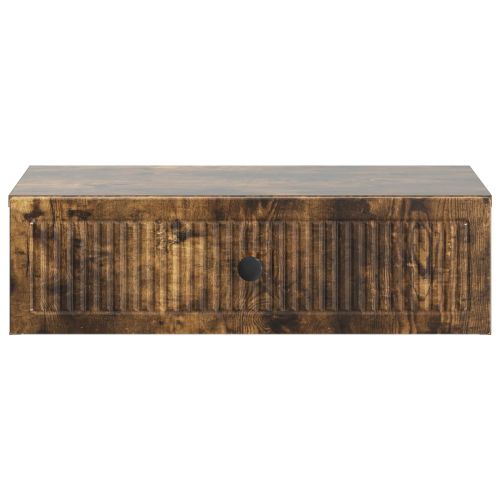 Стенен страничен масичка Опушен дъб 59 x 34,5 x 17 см