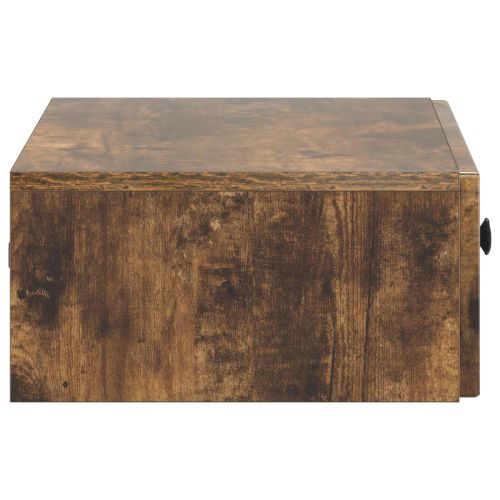 Стенен страничен масичка Опушен дъб 59 x 34,5 x 17 см