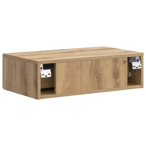 Стенен страничен масичка Дъб артизан 59 x 34,5 x 17 см