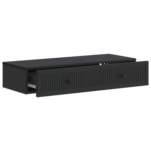 Стенен страничен масичка Черно 87,5 x 34,5 x 17 см