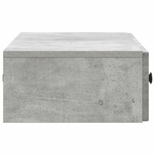 Стенен страничен масичка Бетонно сиво 87,5 x 34,5 x 17 см