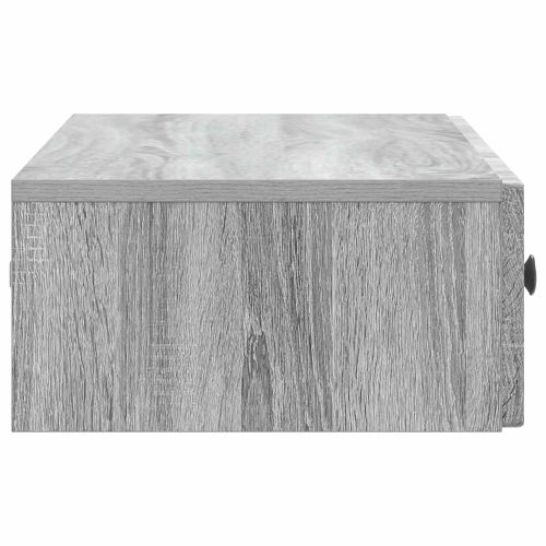 Стенен страничен масичка Сива сонома 87,5 x 34,5 x 17 см