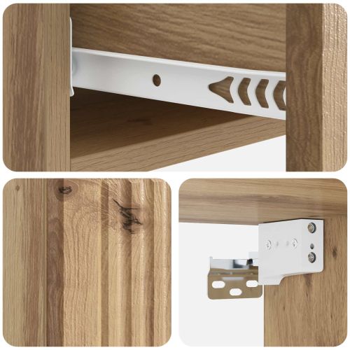 Стенен страничен масичка Дъб артизан 87,5 x 34,5 x 17 см