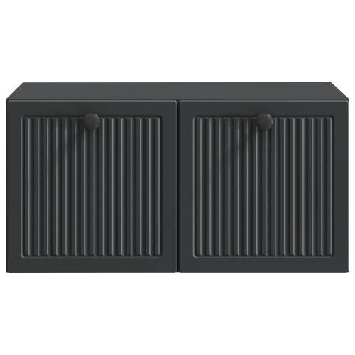 Стенно монтиран ТВ шкаф Черно 59,5 x 41 x 30 см