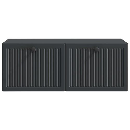 Стенно монтиран ТВ шкаф Черно 78,5 x 41 x 30 см