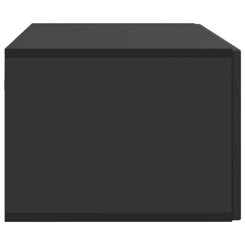 Стенно монтиран ТВ шкаф Черно 98 x 41 x 30 см