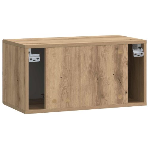 Стенно монтиран ТВ шкаф Дъб артизан 59,5 x 31 x 30 см