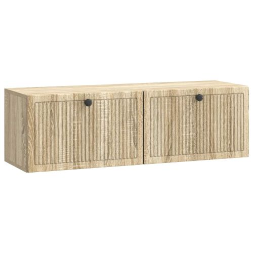 Стенно монтиран ТВ шкаф Дъб сонома 98 x 31 x 30 см