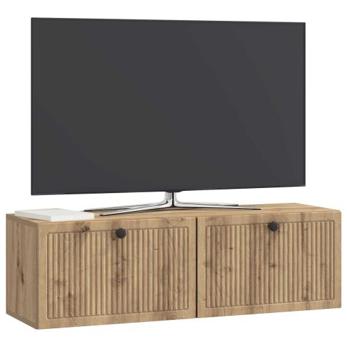 Стенно монтиран ТВ шкаф Дъб артизан 98 x 31 x 30 см