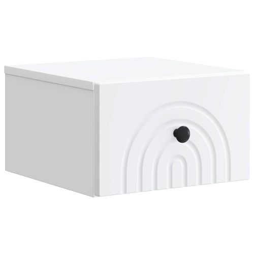 Спален шкаф с монтаж на стена 2 pcs Бяло 33 x 34,5 x 20 см