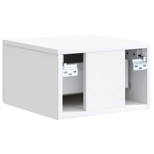 Спален шкаф с монтаж на стена 2 pcs Бяло 33 x 34,5 x 20 см