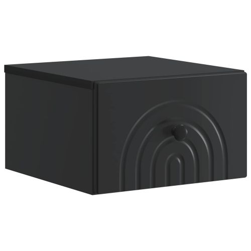 Спален шкаф с монтаж на стена Черно 33 x 34,5 x 20 см