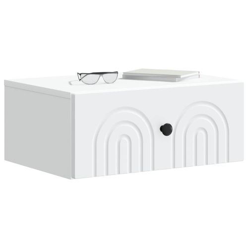 Спален шкаф с монтаж на стена 2 pcs Бяло 49 x 34,5 x 20 см