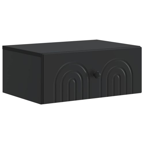 Спален шкаф с монтаж на стена Черно 49 x 34,5 x 20 см