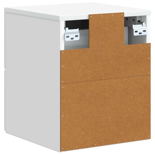 Спален шкаф с монтаж на стена 2 pcs Бяло 33 x 34,5 x 40 см