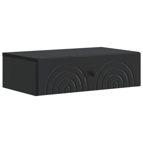 Стенен страничен масичка Черно 59 x 34,5 x 17 см