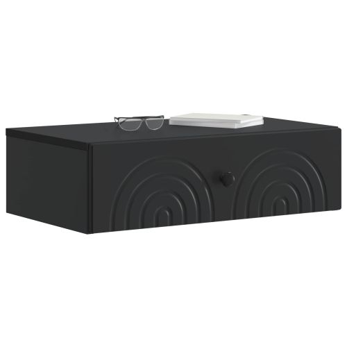 Стенен страничен масичка Черно 59 x 34,5 x 17 см