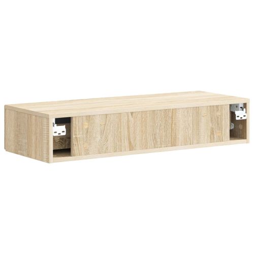 Стенен страничен масичка Дъб сонома 87,5 x 34,5 x 17 см