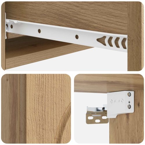 Стенен страничен масичка Дъб артизан 87,5 x 34,5 x 17 см