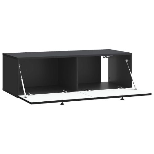 Стенно монтиран ТВ шкаф Черно 99 x 41 x 30 см