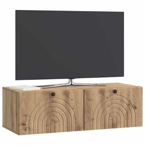 Стенно монтиран ТВ шкаф Дъб артизан 99 x 41 x 30 см