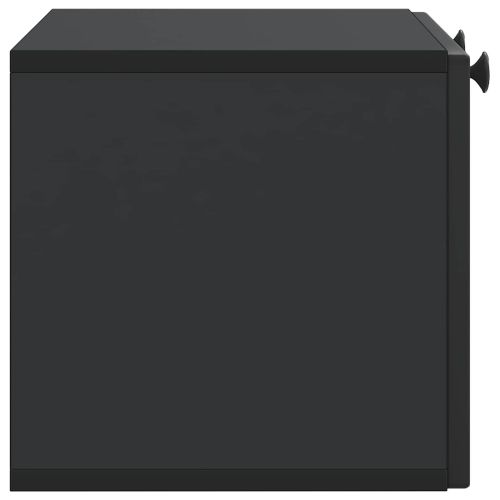 Стенно монтиран ТВ шкаф Черно 59,5 x 31 x 30 см