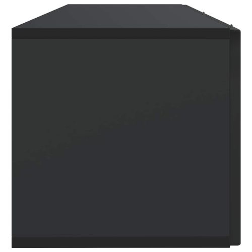 Стенно монтиран ТВ шкаф Черно 98 x 31 x 30 см