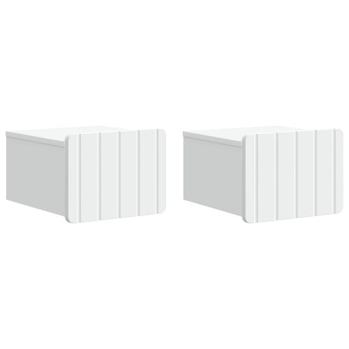 Спален шкаф с монтаж на стена 2 pcs Бяло 33 x 34,5 x 24 см