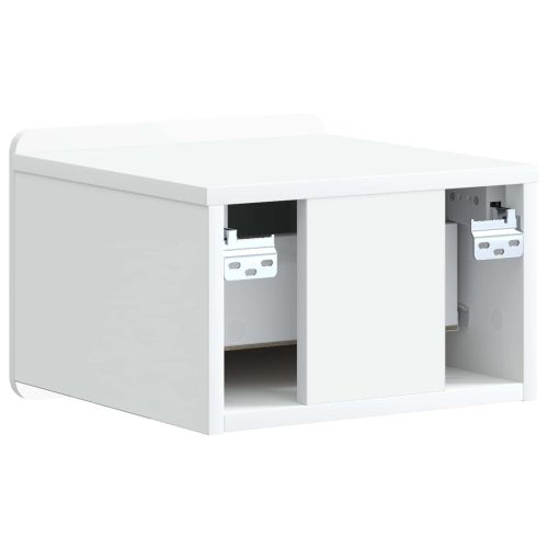 Спален шкаф с монтаж на стена 2 pcs Бяло 33 x 34,5 x 24 см