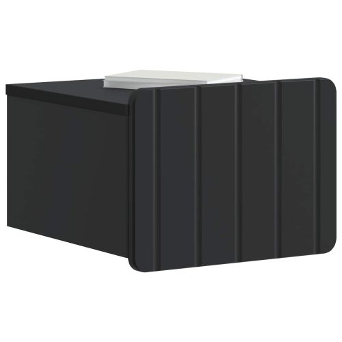 Спален шкаф с монтаж на стена 2 pcs Черно 33 x 34,5 x 24 см