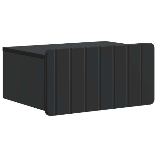 Спален шкаф с монтаж на стена 2 pcs Черно 49 x 34,5 x 24 см