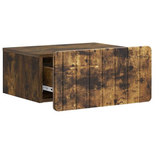 Спален шкаф с монтаж на стена Опушен дъб 49 x 34,5 x 24 см