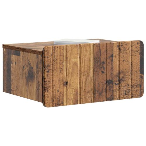 Спален шкаф с монтаж на стена Старо дърво 49 x 34,5 x 24 см