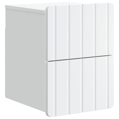 Спален шкаф с монтаж на стена 2 pcs Бяло 33 x 34,5 x 43 см