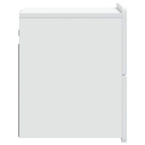 Спален шкаф с монтаж на стена 2 pcs Бяло 33 x 34,5 x 43 см