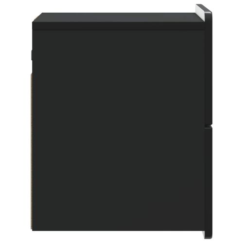 Спален шкаф с монтаж на стена Черно 33 x 34,5 x 43 см
