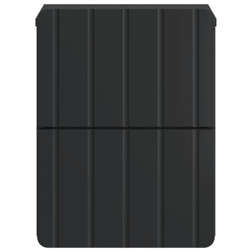 Спален шкаф с монтаж на стена 2 pcs Черно 33 x 34,5 x 43 см