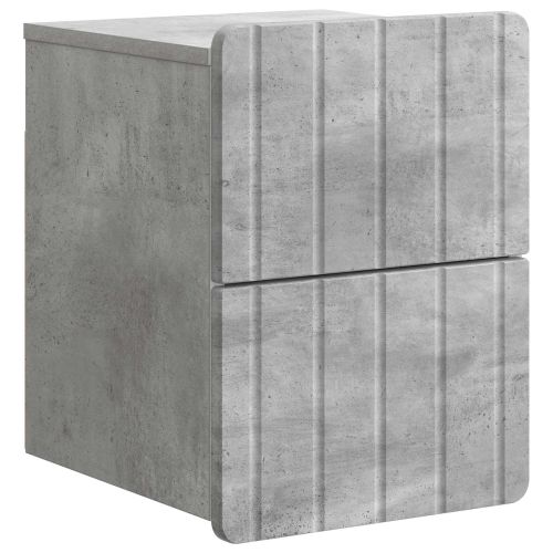 Спален шкаф с монтаж на стена Бетонно сиво 33 x 34,5 x 43 см