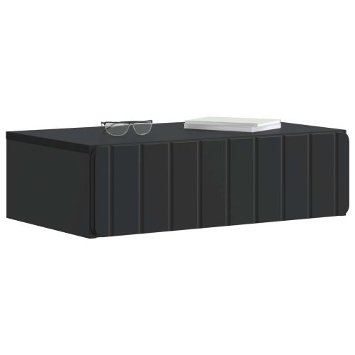 Стенен страничен масичка Черно 59 x 34,5 x 17 см