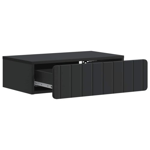 Стенен страничен масичка Черно 59 x 34,5 x 17 см