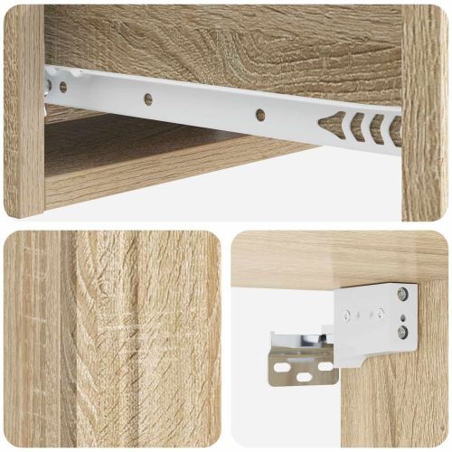 Стенен страничен масичка Дъб сонома 59 x 34,5 x 17 см