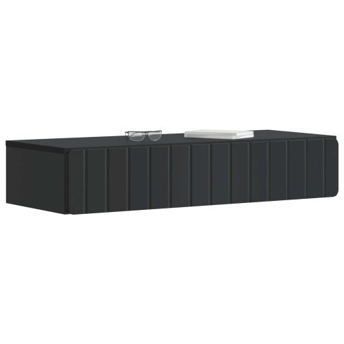 Стенен страничен масичка Черно 87,5 x 34,5 x 17 см