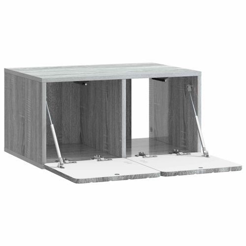 Стенно монтиран ТВ шкаф Сива сонома 59,5 x 41 x 30 см
