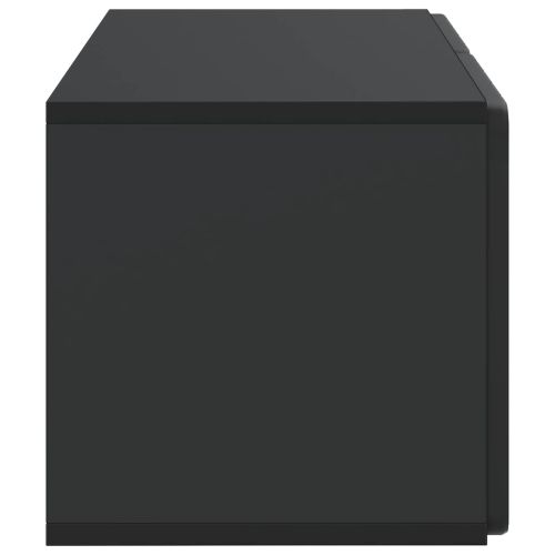 Стенно монтиран ТВ шкаф Черно 59,5 x 31 x 30 см