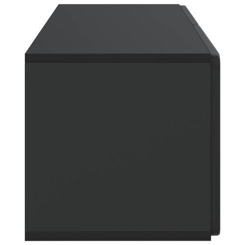 Стенно монтиран ТВ шкаф Черно 78,5 x 31 x 30 см